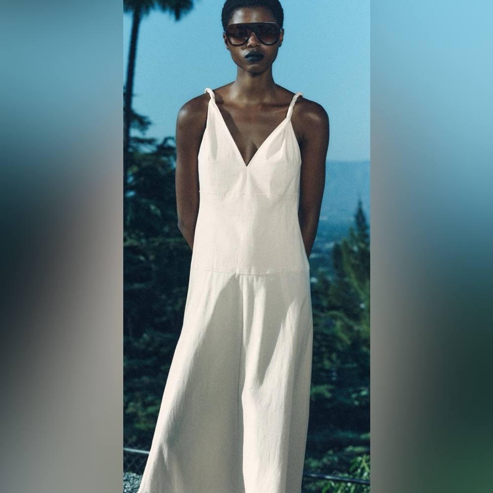 NWT ZARA MIDI STRAPPY DRESS - Picture 3 of 12